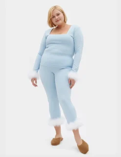 The Weekend Chic Set with Leggings in Blue