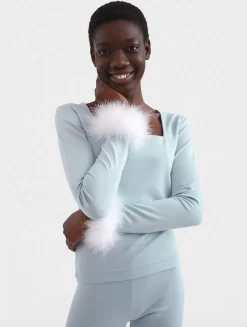 The Weekend Chic Set with Leggings in Blue