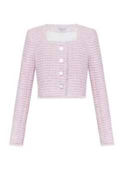 The Winifred Jacket in Pink & White