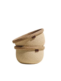The Woven Bowl in Sand, Set of 2
