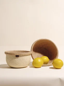The Woven Bowl in Sand, Set of 2