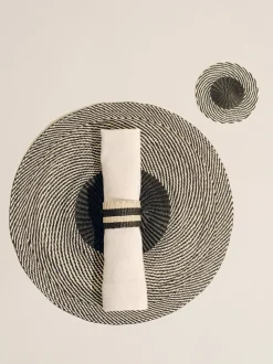 The Woven Placemat in Natural Black, Set of 4