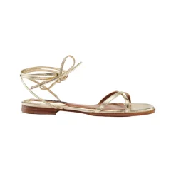 The Wrap Sandal in Champagne