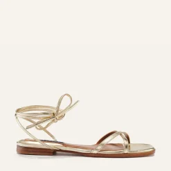 The Wrap Sandal in Champagne