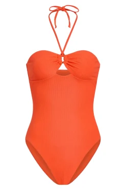 The Zoe One Piece in Vermillion