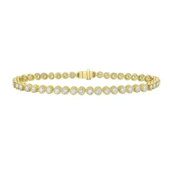 Thistle Diamond Yellow Gold Tennis Bracelet