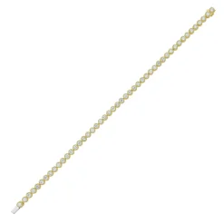 Thistle Diamond Yellow Gold Tennis Bracelet