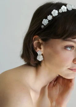 Tibby Earrings in Mother of Pearl