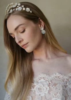 Tibby Earrings in Mother of Pearl