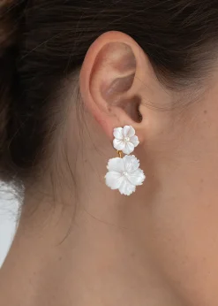 Tibby Earrings in Mother of Pearl
