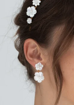 Tibby Earrings in Mother of Pearl