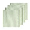 Ticking Stripe Napkin in Basil, Set of 4