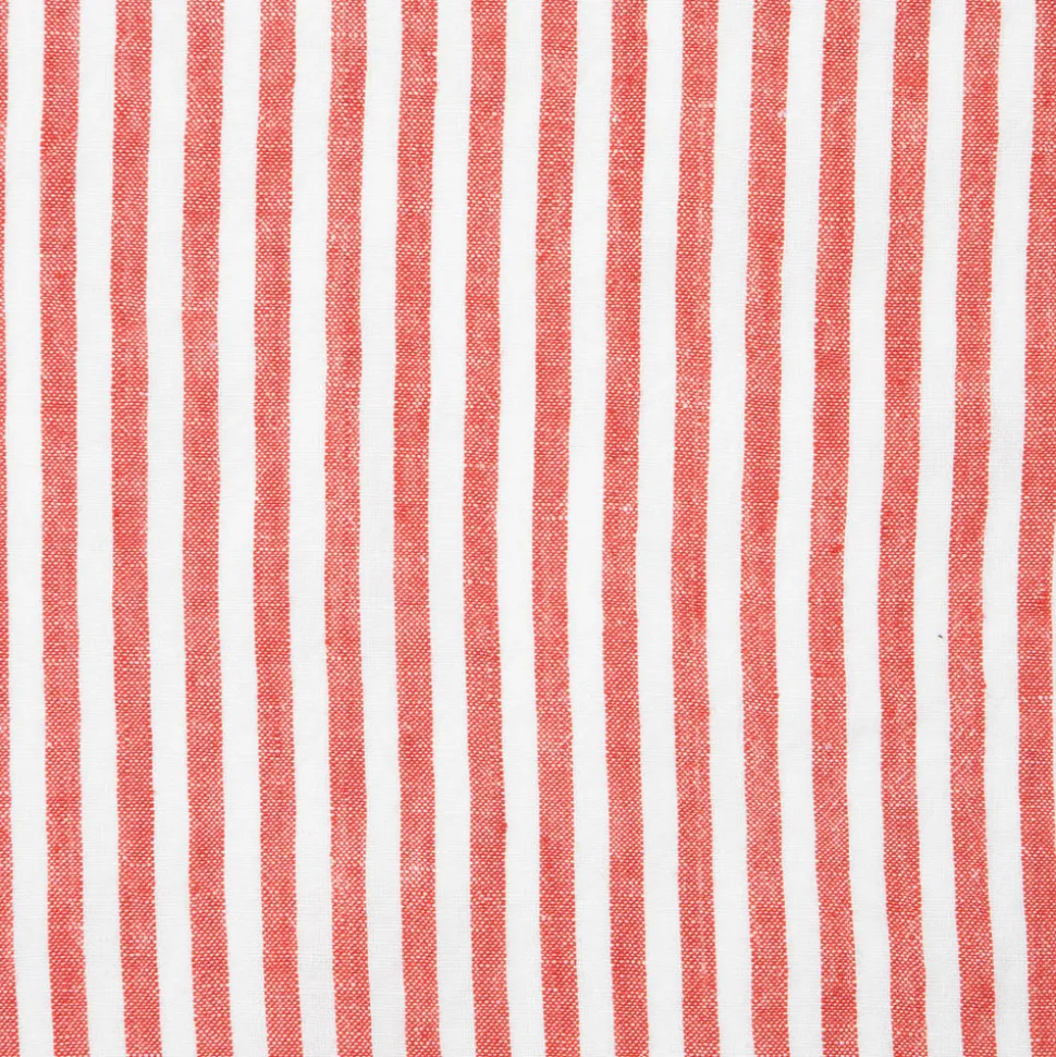 Ticking Stripe Napkin in Tomato, Set of 4