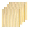 Ticking Stripe Napkin in Mustard, Set of 4