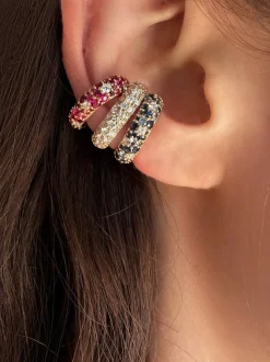 Tidepool Ear Cuff in Sapphire