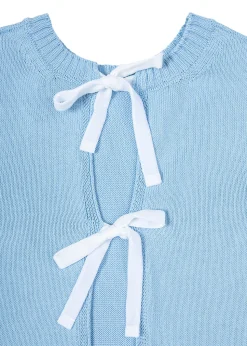 Tie-Back Puff Sleeve Crew