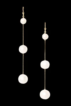 Tiered Floating Pearl Earrings