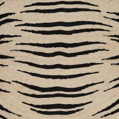 Tigre Rug in Black & Natural