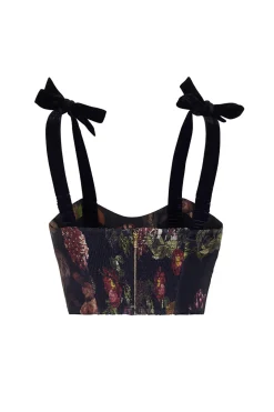Tira Top in Woodland Black