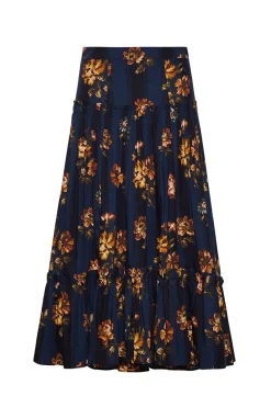 Tisbury Skirt in Amour Flora Navy
