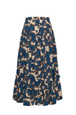Tisbury Skirt in Mystic Flora Blue