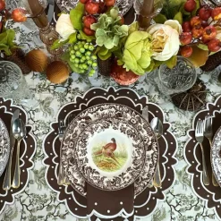 Toile de Jouy Birds Tablecloth in Sage