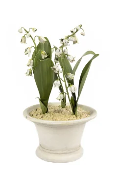 Tole Flower Multi-Stem Lily Of The Valley