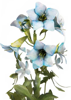 Tole Flower Potted Delphinium