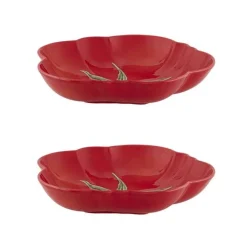 Tomato Pasta Plate, Set of 2