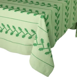 Tonal Green Vine Tablecloth