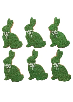 Topiary Bunny Cookies, Set of 6