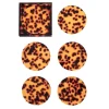 Tortoise Drink Coasters in Brown, Set of 6 in a Caddy