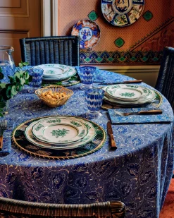 Toscana Blue Tablecloth, Square
