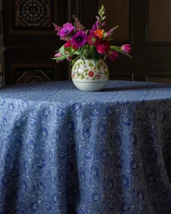 Toscana Blue Tablecloth, Square