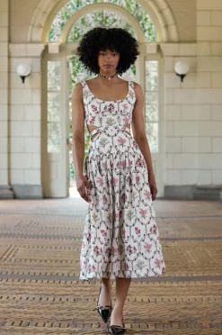 Totumo Midi Dress in Orquidea