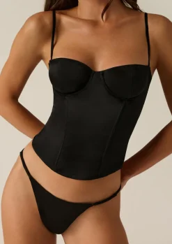 Tous Les Jours Bustier in Black