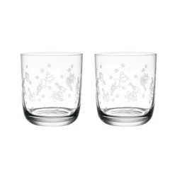 Toys Delight Stems Water Glass Set in Clear, Set of 2