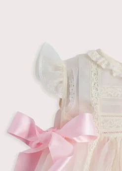 Traditional Christening Gown in Light Pink