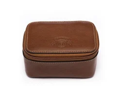 Travel Watch Case No. 257 in Vintage Chestnut Leather