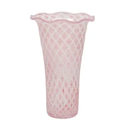 Trellis 9" Flared Vase in Blush