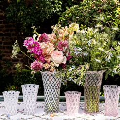 Trellis Large Tumbler in White