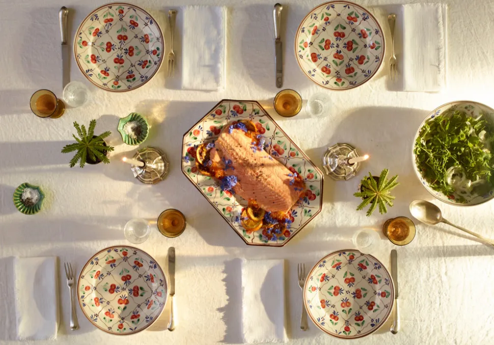 Trellis Octagonal Platter