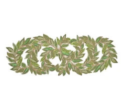 Trellis Runner in Green & Gold