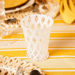 Trellis Small Tumbler in White