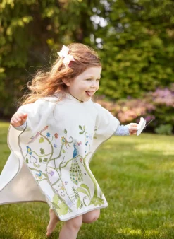 Tropical Chinoiserie Swim Poncho