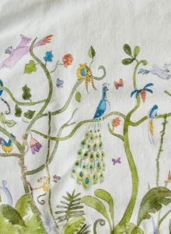 Tropical Chinoiserie Swim Poncho