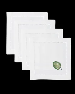 Tropical Leaf Cocktail Napkin Set