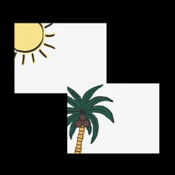 Tropical Place Cards, Set of 24