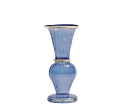 Trumpet Bud Vase in Blue