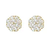 Tuberose Diamond Stud Earrings